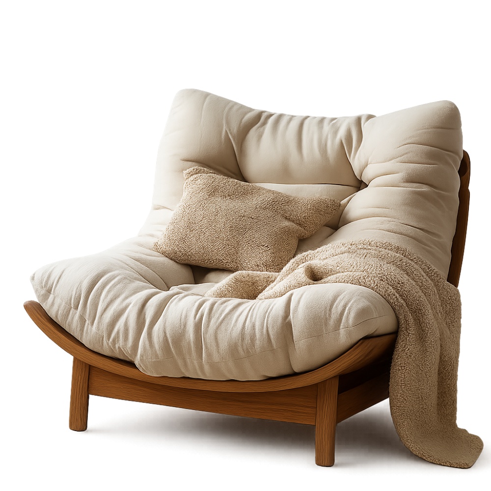 Fotoliu Nordis; Design organic și confort generos | Homedit