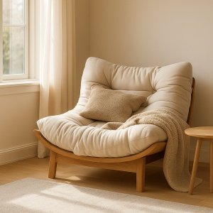 Fotoliu Nordis; Design organic și confort generos | Homedit