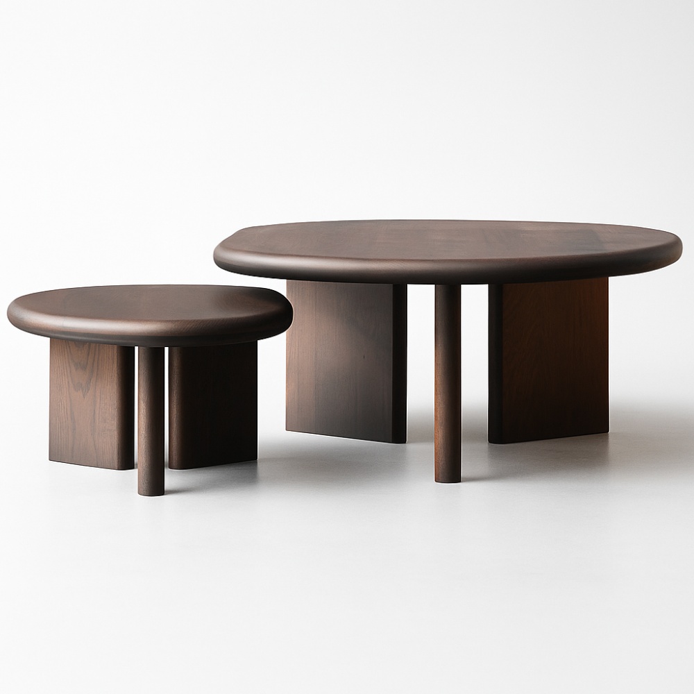 set masute de cafea chrisy, 80  x 45 + 48 x 33 cm, homedit