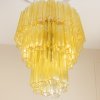 Candelabru Texer iluminat statement din sticlă aurie | Homedit