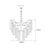 Candelabru Texer iluminat statement din sticlă aurie | Homedit