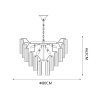Candelabru Texer iluminat statement din sticlă aurie | Homedit