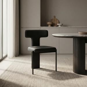 scaun torsia, lemn de frasin si pele, homedit