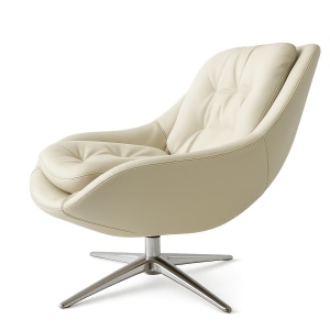 fotoliu rotativ din piele aureon comfort, homedit