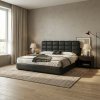 Pat RAVEL din piele cu tăblie capitonată | Homedit