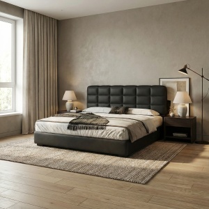 Pat RAVEL din piele cu tăblie capitonată | Homedit