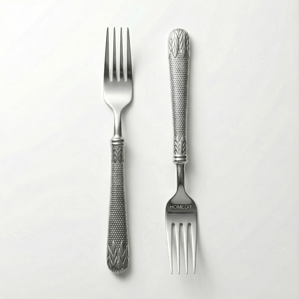 Furculiță din inox alimentar 410, concepută pentru fine dining, homedit