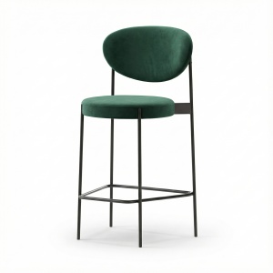 Scaun de bar 120 cm catifea smarald Loft, Homedit