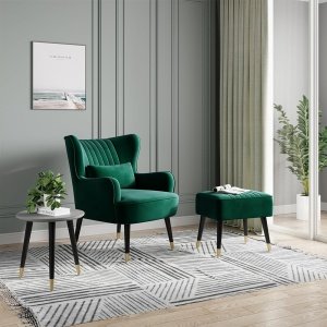Fotoliu dark green Vesgantti Armchair, 80 x 80 x 102 cm, Homedit