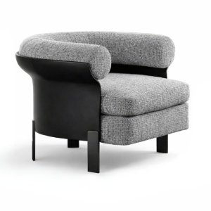 fotoliu Noro Plus, 90 x 85 x 67 cm piele si material textil, homedit
