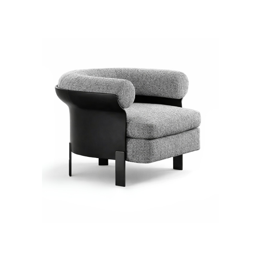 fotoliu Noro Plus, 90 x 85 x 67 cm piele si material textil, homedit