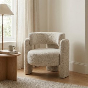 fotoliu Valetta Armchair catifea 3D, 75 x 88 x 75 cm, Homedit