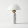 lampa marmura alba, 45 cm h, sticla, Aliora homedit