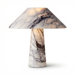 lampa din marmura, 32 cm x 30 cm alba, Marby, homedit