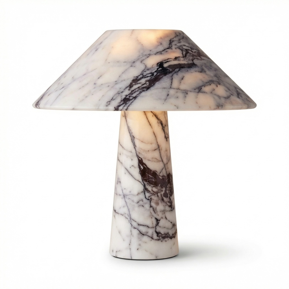 lampa din marmura, 32 cm x 30 cm alba, Marby, homedit
