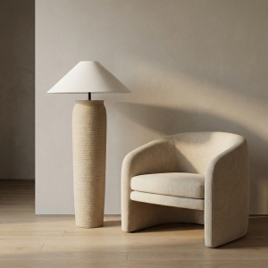 lampa de podea 110 cm h ceramica Lutty, homedit