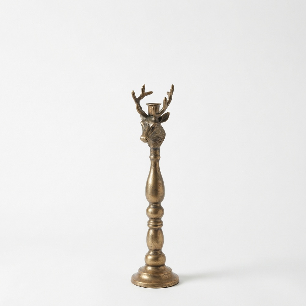 Sfeșnic din fier, 13,5 x 13,5 x 49 cm Sarhy, homedit