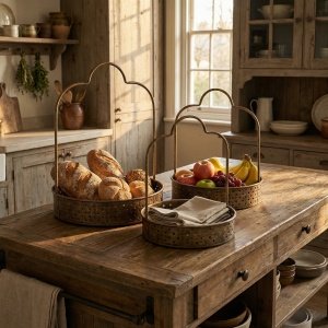 set 3 cosuri de depozitare din fier Lerry, homedit