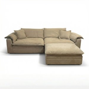 Canapea Alyma, topper si material catifea, Homedit