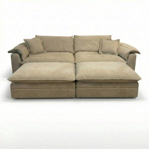 Canapea Alyma, topper si material catifea, Homedit