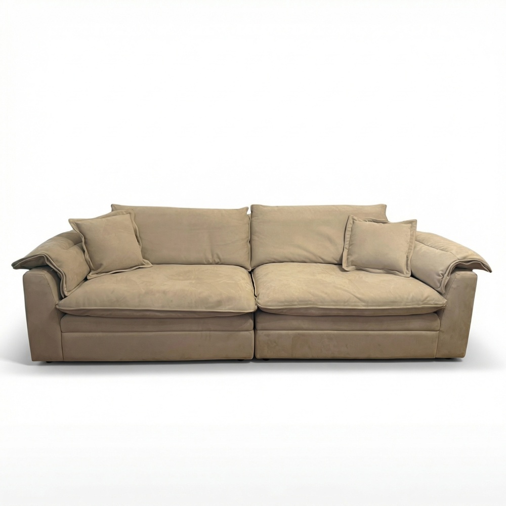 Canapea Alyma, topper si material catifea, Homedit