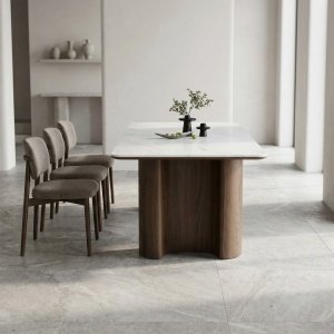 Masa Dinning Sorento, picioare strcturale si blat microcistal, Homedit