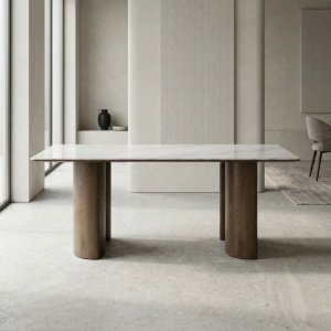 Masa Dinning Sorento, picioare strcturale si blat microcistal, Homedit