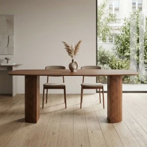 Masa Dinning Arvello,200 x 90 x 75 cm lemn furniruit, Homedit