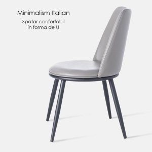 Scaun premium din otel galvanizat Milan, Homedit
