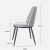 Scaun premium din otel galvanizat Milan, Homedit