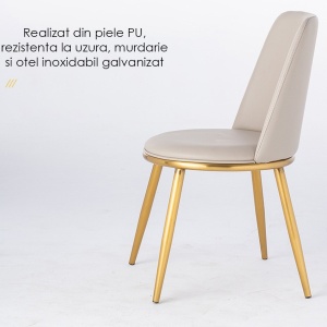 Scaun premium din otel galvanizat Milan, Homedit