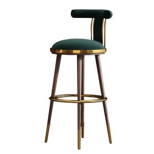 Scaun de bar premium din lemn de frasin si otel Brew, Homedit